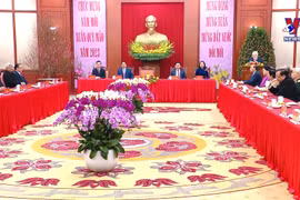 越共中央总书记阮富仲向历届党和国家领导人致以新春的祝福