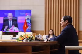 政府总理范明政出席印太经济框架启动仪式