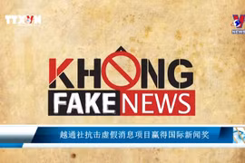 越通社抗击虚假消息项目赢得国际新闻奖