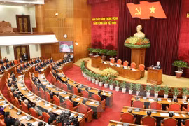 越共十一届中央委员会第十二次会议闭幕式（图片来源：越通社）