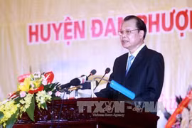越南政府副总理武文宁在证书颁发仪式上发表讲话