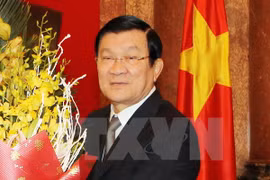 越南国家主席张晋创（图片来源：越通社）