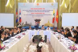 8月17日在岘港市召开的 越南、老挝、柬埔寨和缅甸第六届国际合作会议（图片来源：越通社）