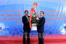 越南驻柬埔寨大使馆隆重举行九•二国庆70周年庆祝典礼（图片来源：越通社）
