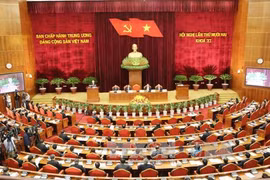 越共第十一届中央委员会第十二次全体会议在河内开幕（图片来源：越通社）
