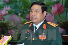 越南国防部部长冯光青（图片来源：越通社）