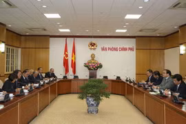 黄忠海副总理会见日本经济团体联合会代表团 （图片来源：​政府门户网站）