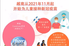 图表新闻：越南从2021年11月起开始为儿童接种新冠疫苗