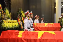 同心乡执行任务时牺牲的三名公安烈士葬礼仪式