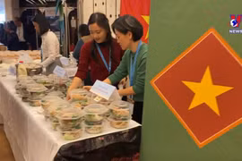 越南代表团在2022年联合国国际义卖活动推广国家形象