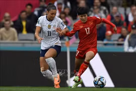 2023年女足世界杯组图：越南女足队迎战美国足队- 历史性对决
