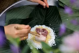 组图：春节包粽子——越南人的传统文化特色
