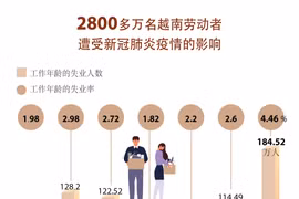 图表新闻:2800多万名越南劳动者遭受新冠肺炎疫情的影响