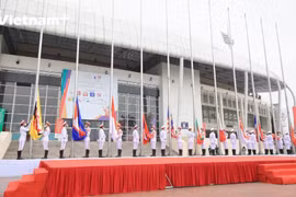 第31届东运会前夕充满激情的升旗仪式