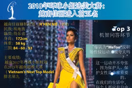 图表新闻：2018年环球小姐选美大赛： 越南佳丽进入前五名