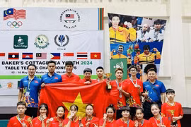 越南青少年乒乓球队获得亚洲锦标赛参赛资格。图自thethaoplus.vn