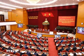 会议场景。图自越通社