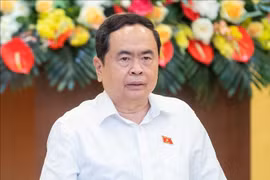 国会常务副主席陈青敏致。图自越通社