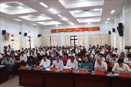 会议场景。图自越通社