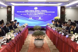 胡志明市贸易投资促进中心（ITPC）与胡志明市日本工商会（JCCH）联合举行2024年日企圆桌会议。图自越通社