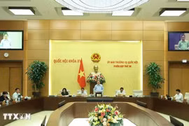 越南国会常务委员会第36次会议拉开序幕。图自越通社