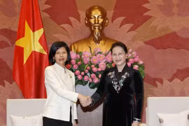 越南国会主席阮氏金银会见加拿大和美国驻越大使（组图）
