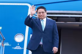 越南政府总理范明政启程赴华出席GMS、 ACMECS 和 CLMV等会议 图自越通社