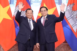 越南政府总理范明政会见柬埔寨参议院主席