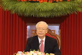 越共中央总书记阮富仲与印度总理莫迪通电话