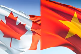 越南领导人向加拿大领导人致国庆贺电