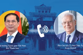 越南外交部长裴青山与欧委会副主席博雷利和匈牙利外长西雅尔多通电话