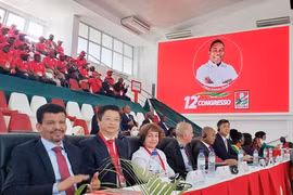越共中央代表团出席莫桑比克解放阵线党第十二次全国代表大会