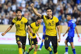 第31届东运会男足比赛：马来西亚U23队2比1战胜泰国U23队