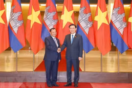柬埔寨参议院主席赛冲圆满结束对越南的正式访问