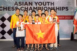 越南国际象棋队在2022年亚洲青少年国际象棋锦标赛上获39金 位列奖牌榜第一
