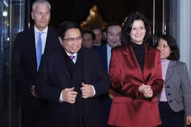 越南政府总理范明政会见比利时参议长斯蒂芬妮·德奥斯 