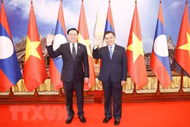 越南国会主席王廷惠圆满结束对老挝的正式访问