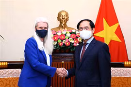 越南外交部长裴青山会见英国外交部大臣阿曼达•米林