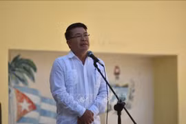 越老建交60周年：越老两国驻古巴大使馆举行纪念典礼