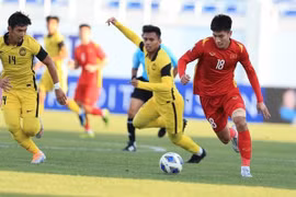 2022年亚洲U23足球锦标赛决赛阶段：越南队以2比0击败马来西亚队 挺进八强