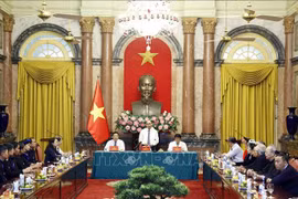 国家主席阮春福会见高平省少数民族模范代表