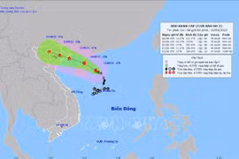 越南今年第二号台风直冲海防、广宁沿海地区