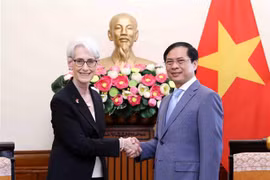 越南外交部长裴青山会见美国常务副国务卿温迪·舍曼