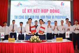 越南企业在老挝建设水电站