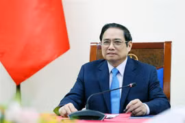 越南政府总理范明政与意大利总理马里奥·德拉吉通电话