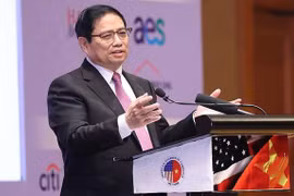 政府总理范明政出席第五次越美工商峰会并发表重要讲话