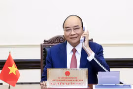 越南国家主席与韩国当选总统通电话