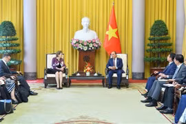 国家主席阮春福会见南澳大利亚州总督弗朗西斯•亚当森