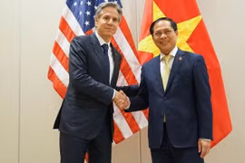 越南外交部长裴青山与美国国务卿和日本外务大臣举行会晤