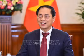 2022年APEC领导人会议周：越南外长裴青山会见法国和巴布亚新几内亚外长